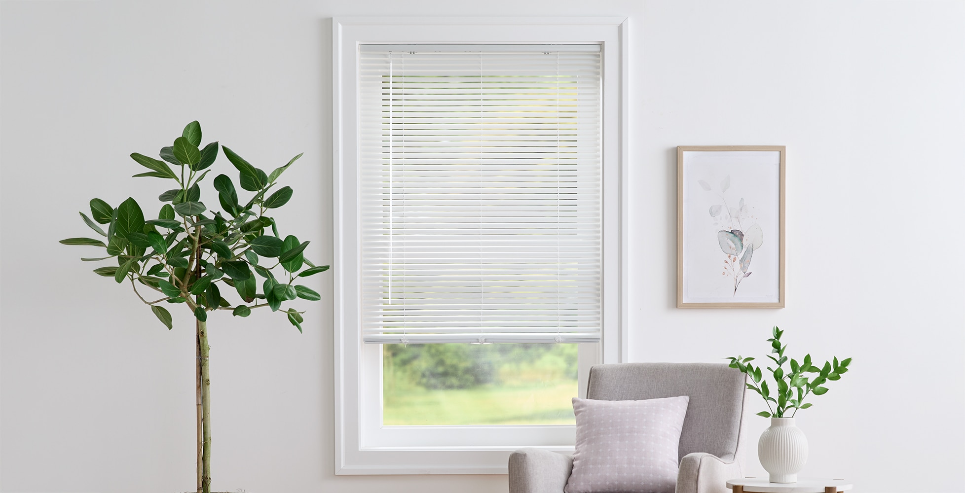 Classic 1 Inch Cordless Vinyl Blinds